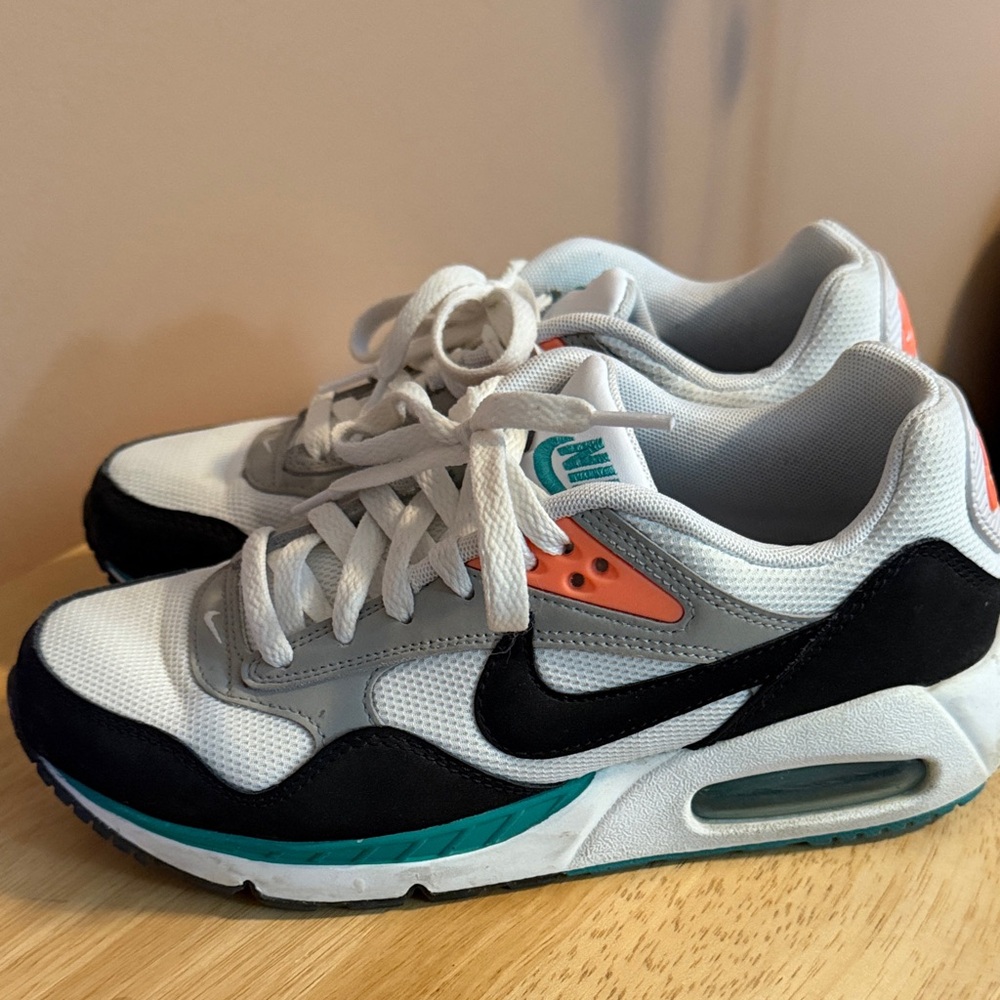 Nike Air Max Sneakers - White, Black, and Teal
